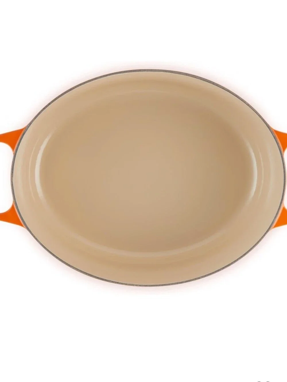 Le Creuset 8QT Enamel Cast Iron Oval Dutch Oven- Flame
